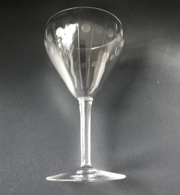 copas de vino de cristal grabado
