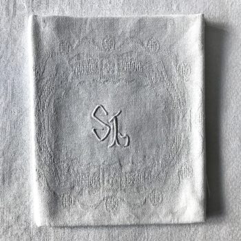 SERVIETTE MONOGRAMME SL