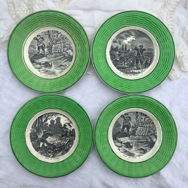 19th century dessert plates