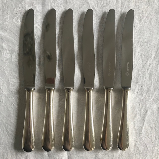 Six Christofle knives