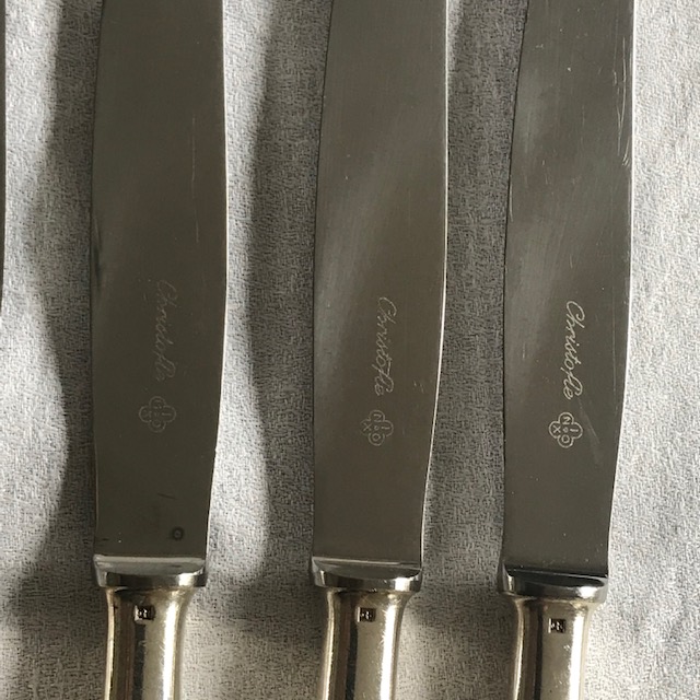 Seis cuchillos Christofle