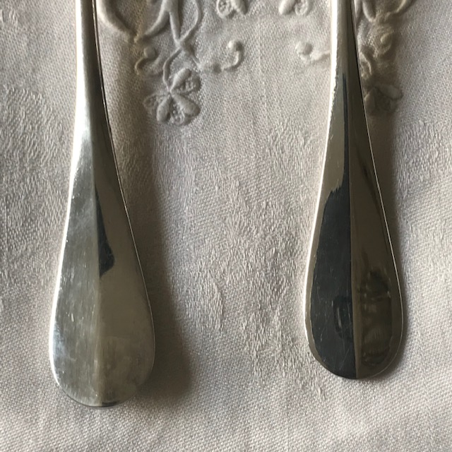 Tenedor y cuchillo para servir pescado Christofle