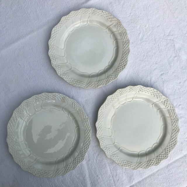 Three dessert plates from St Amand