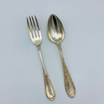 Mismatched serving cutlery