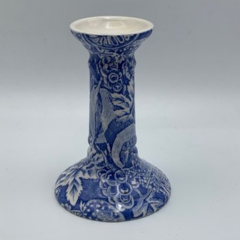 Small earthenware candle holder
