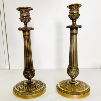 Coppia di candelieri del XIX secolo