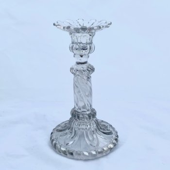 Old glass candle holder