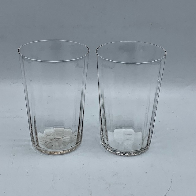Vasos de agua de cristal