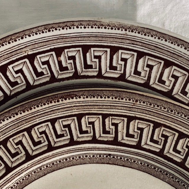 Platos planos friso griego 24 cm