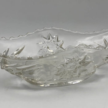 Cut glass dish