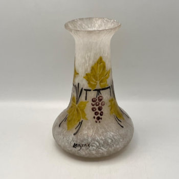Vase en pâte de verre Legras