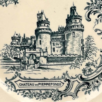 Assiette Chateau de Pierrefonds de Clairefontaine
