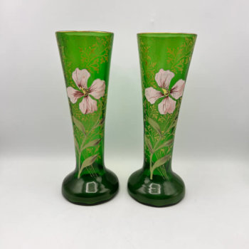 Paire vases art nouveau