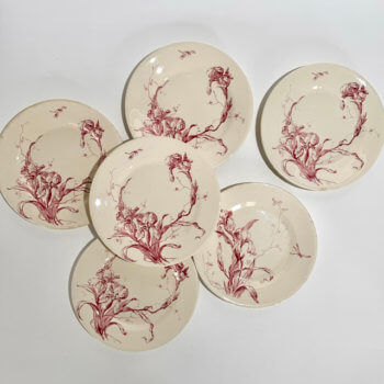 Assiettes plates Iris de Gien