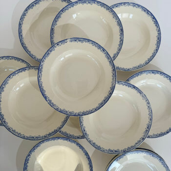 Assiettes creuses Fontanges Sarreguemines