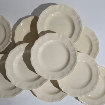 Assiettes Ivoire Sarreguemines